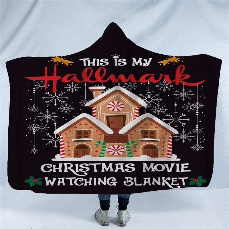 X-Mas Big House Hooded Blanket Christmas Decoration Ideas