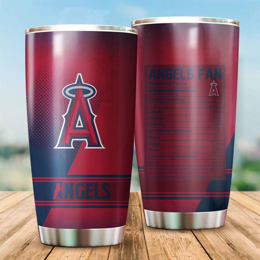 Los Angeles Angels  Printed Stainless Steel Insulated Tumbler Cup