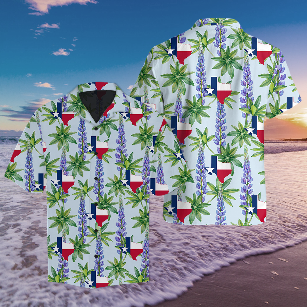 Amazing Texas Bluebonnet Aloha Hawaii Shirts For Men Women Ha77706