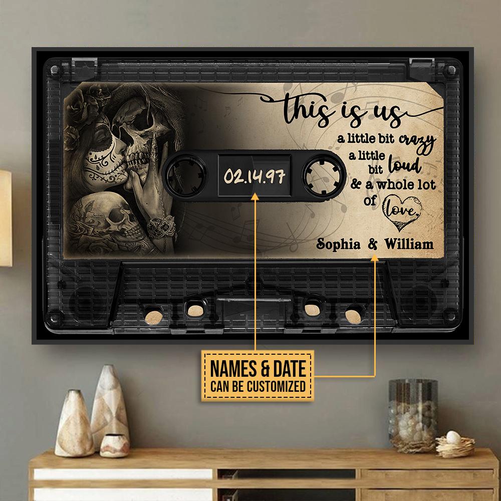 Personalized Canvas, Custom Canvas Prints Skeleton This Is Us Customized Poster Print, Canvas Poster Wall Art, Canvas Print Wall Decor