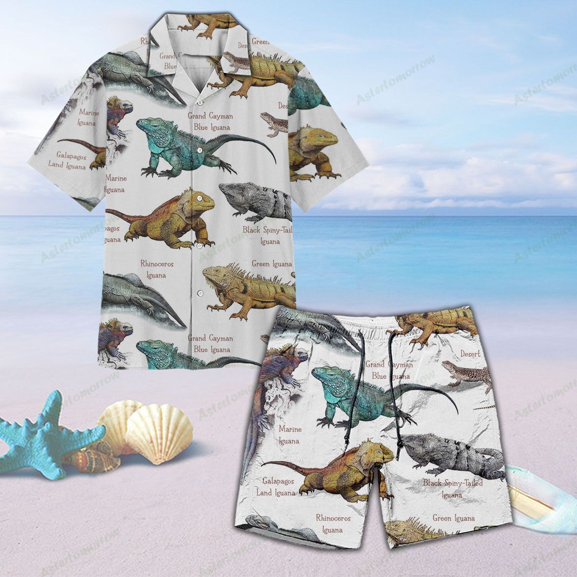 Iguanas Of The World Lizard Reptile Unisex Hawaiian Shirt Beach Dinosaurs Hawaiian Ha68016