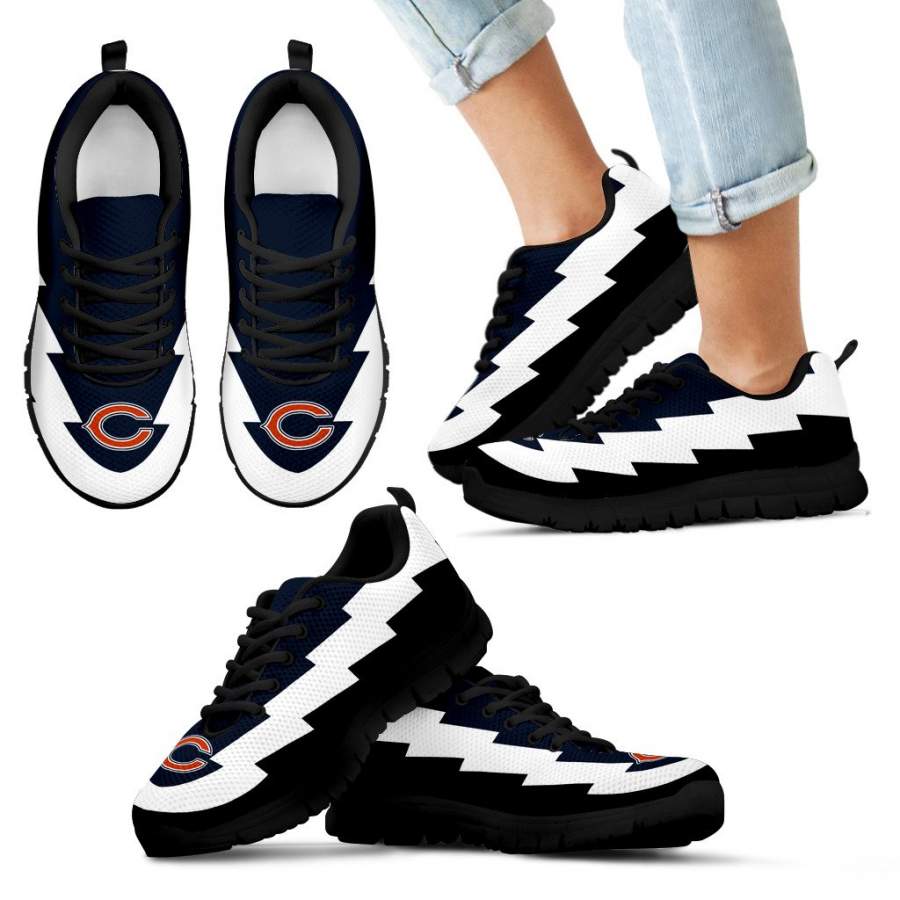 Jagged Saws Creative Draw Chicago Bears Sneakers