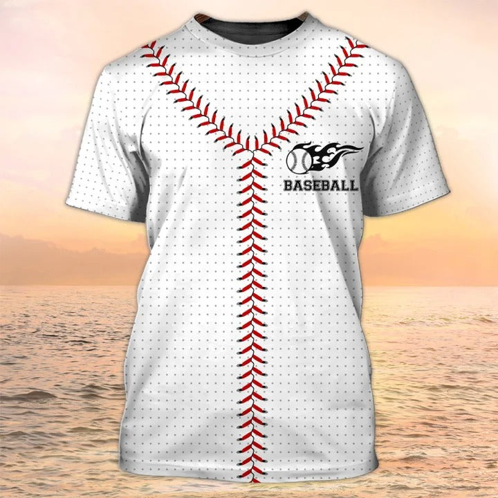 Baseball Stitches Laces 3D All Over Printed Shirts For Men And Women, Baseball Player Hoodie, Baseball Clothing