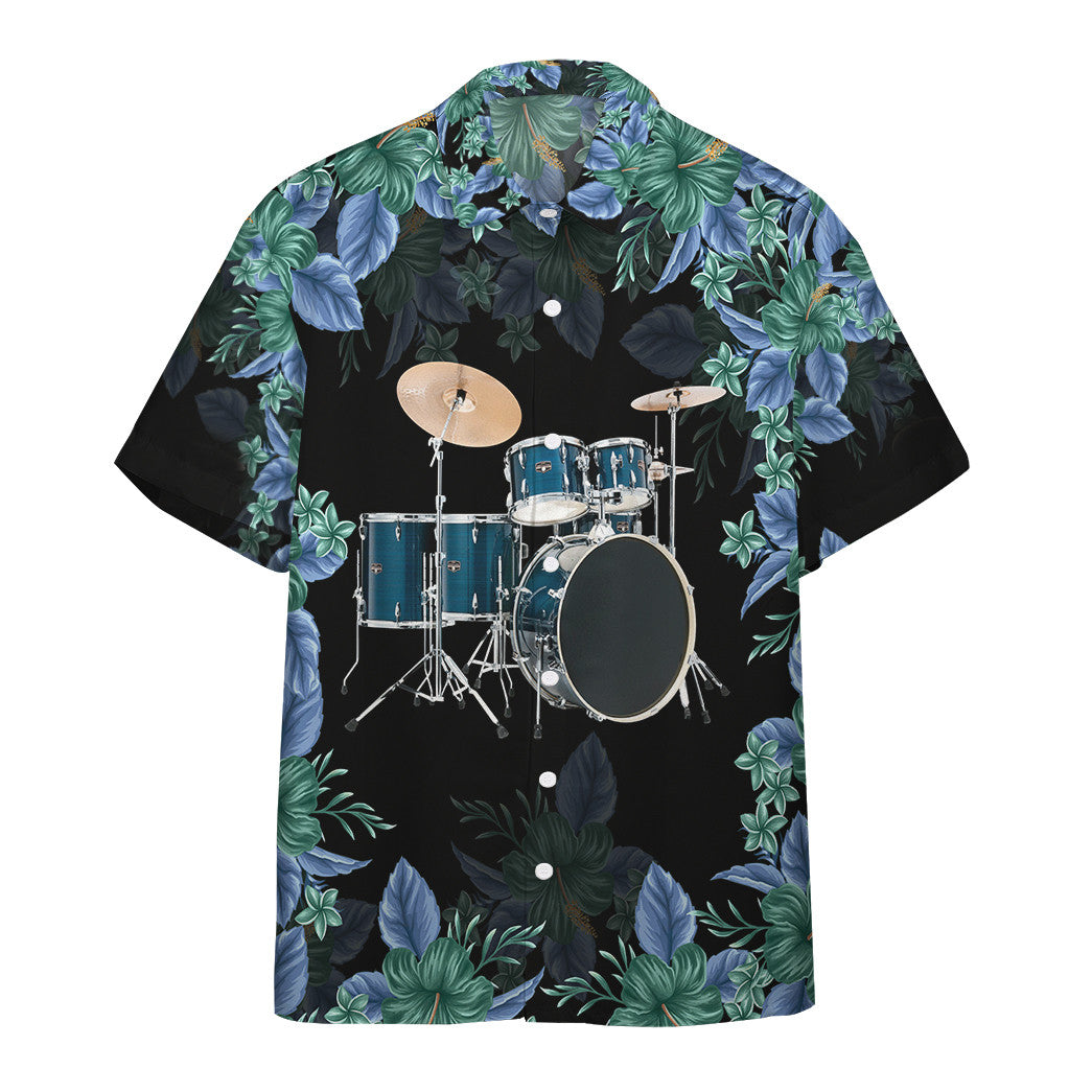 Gearhumans Drum Tropical Custom Hawaii Shirt Ha23049