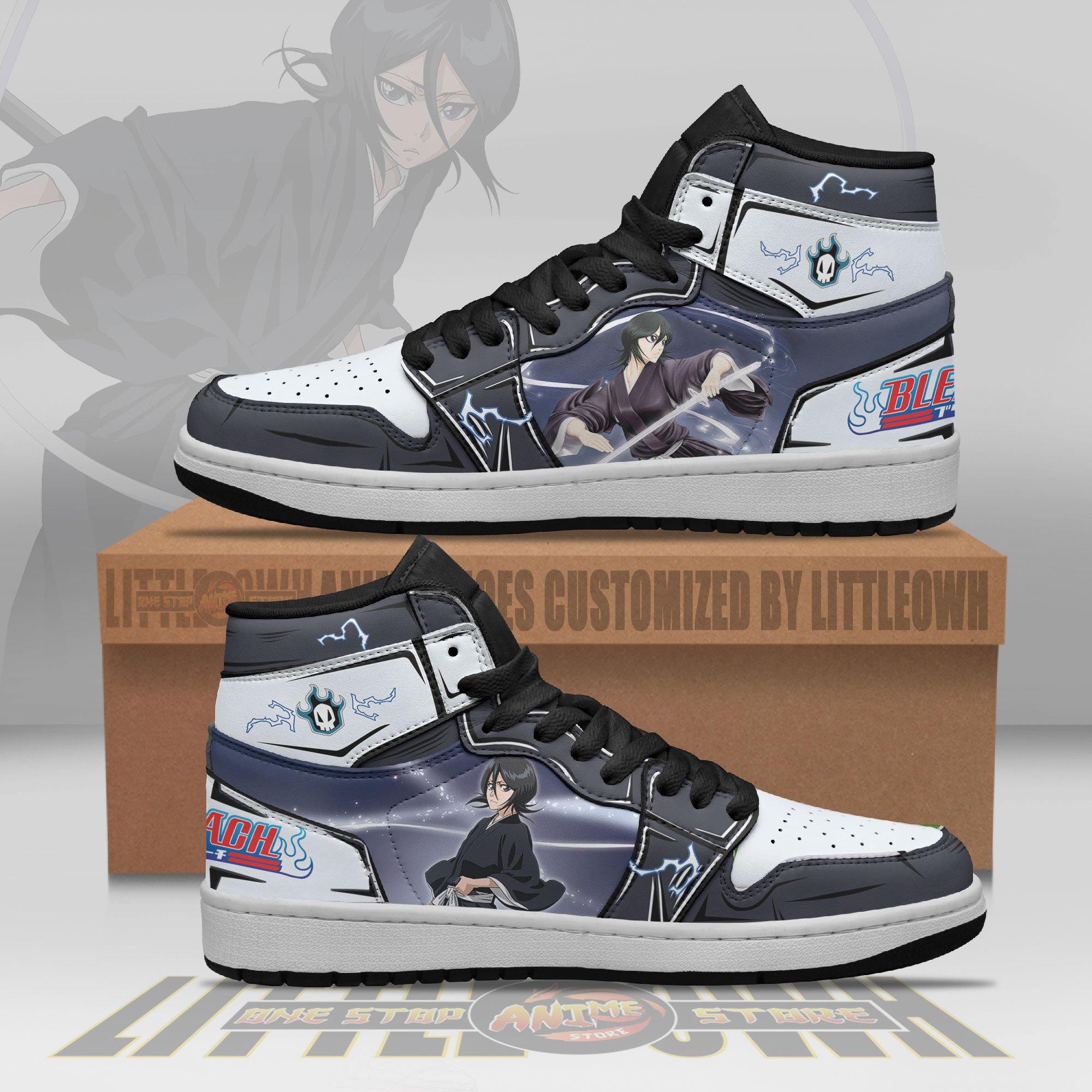 Bleach Shoes Rukia Kuchiki Custom Anime Jd Sneakers