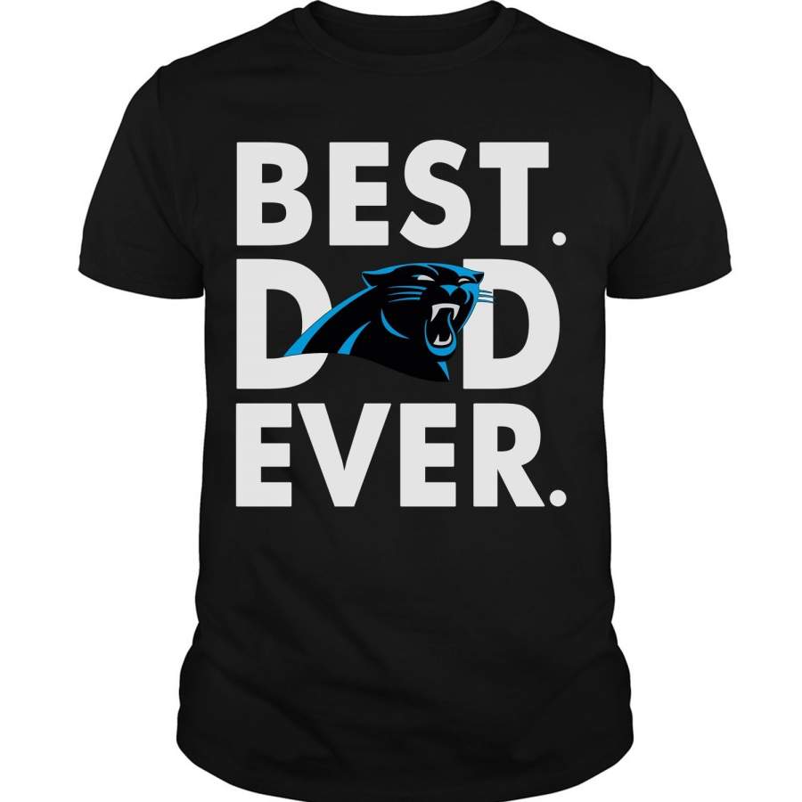 Best Dad Ever T Shirt, Carolina Panthers Logo T Shirt