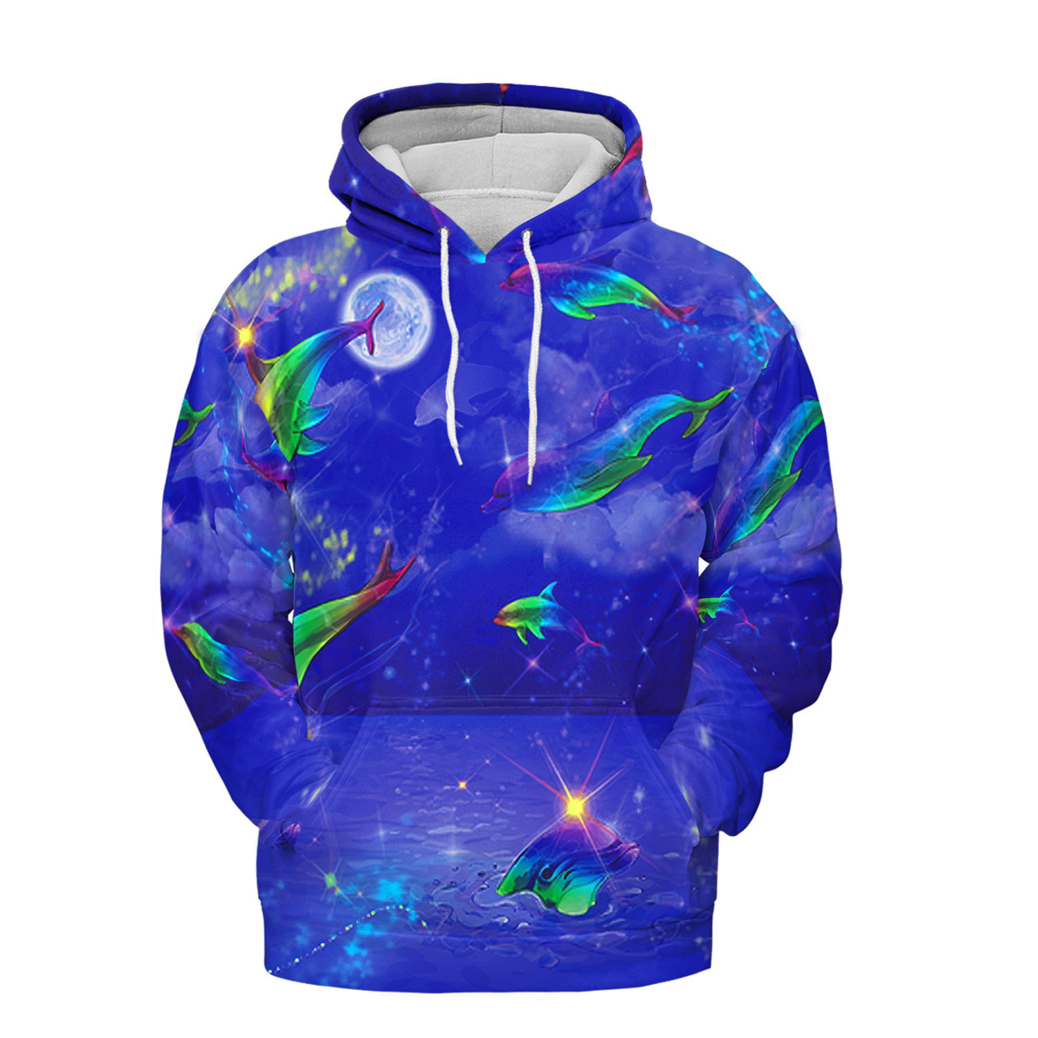 Amazing Dolphin Magic Purple Hoodie 3D All Over Print #151221L