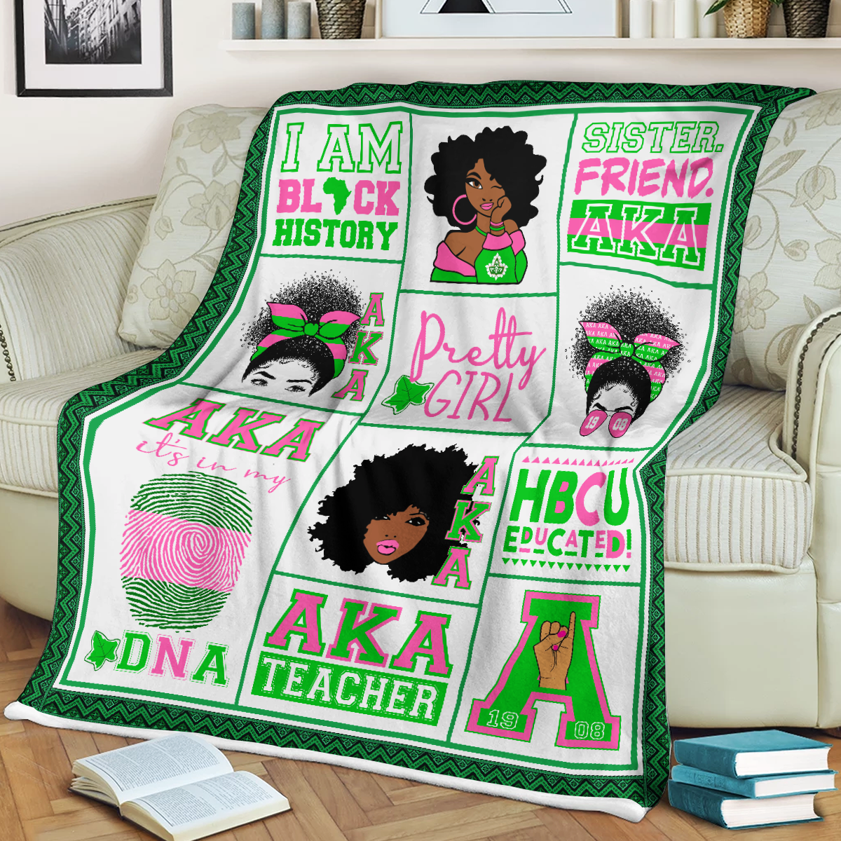 Alpha Kappa Alpha 1908 Blanket