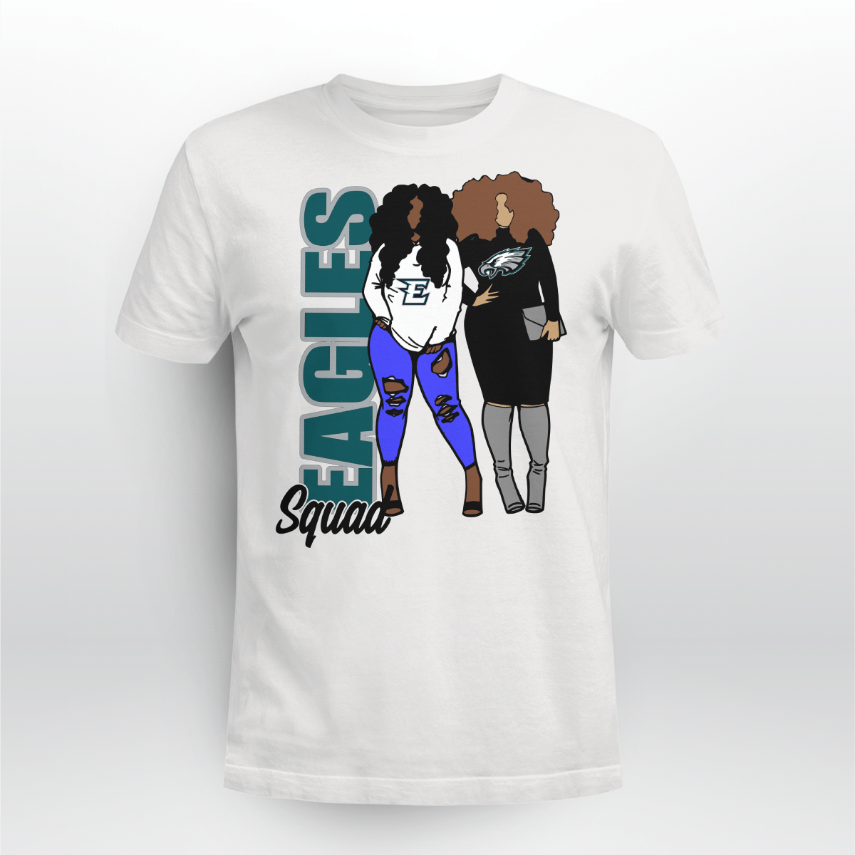 Philadelphia Eagles Squad Tshirt For Black Girls Shirt Philadelphia Eagles Squad Black Girl Shirt