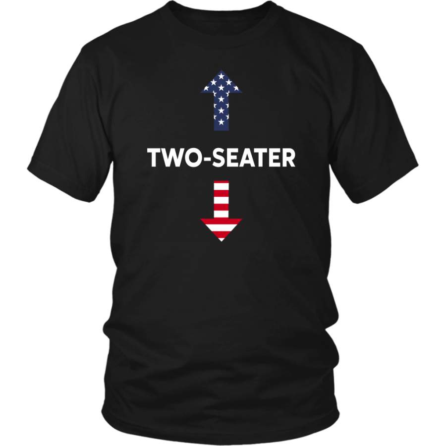 Two Seater Arrow 4th Of July American Flag shirt