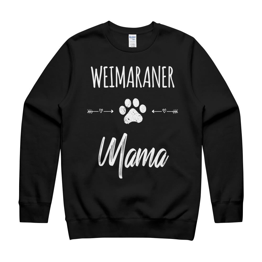 Cute Dog Mom Mama Weimaraner Love Pet Puppy Gift T-Shirt Crewneck Sweatshirt