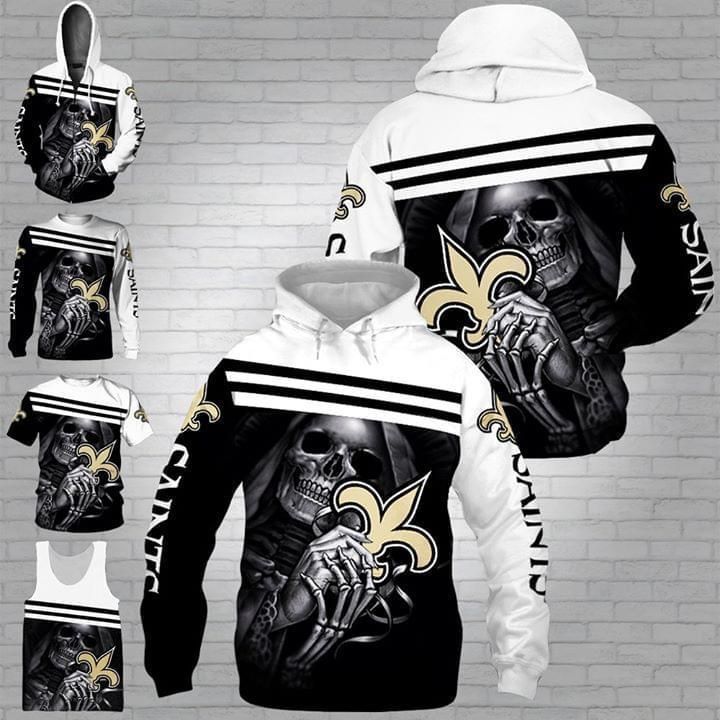 New Orleans Saints Nun Skull 3D T Shirt Hoodie Sweater