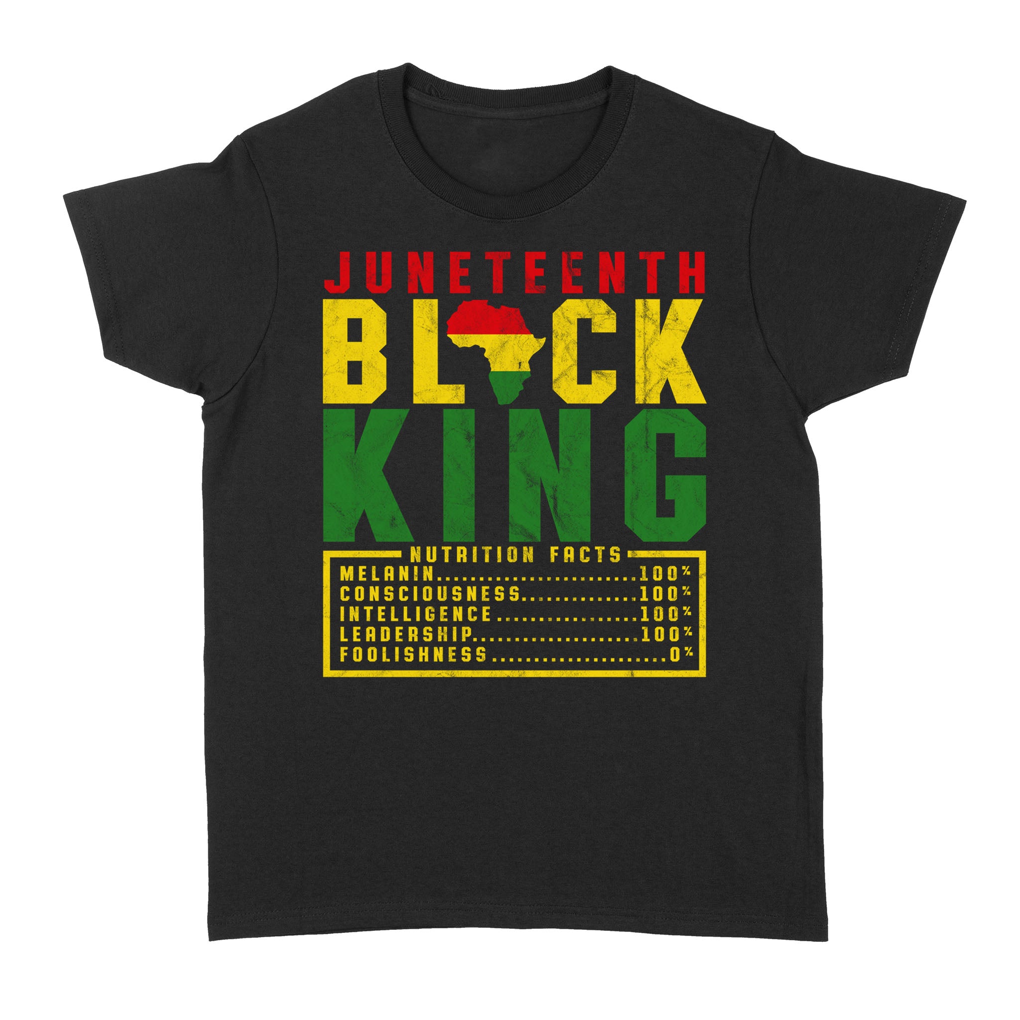 Juneteenth Men S Black King Nutrition Melanin Black Pride Shirt – Standard Women’S T-Shirt