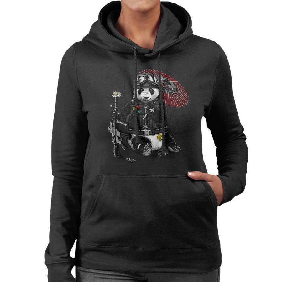 Panda Militar Women’s Hooded Sweatshirt