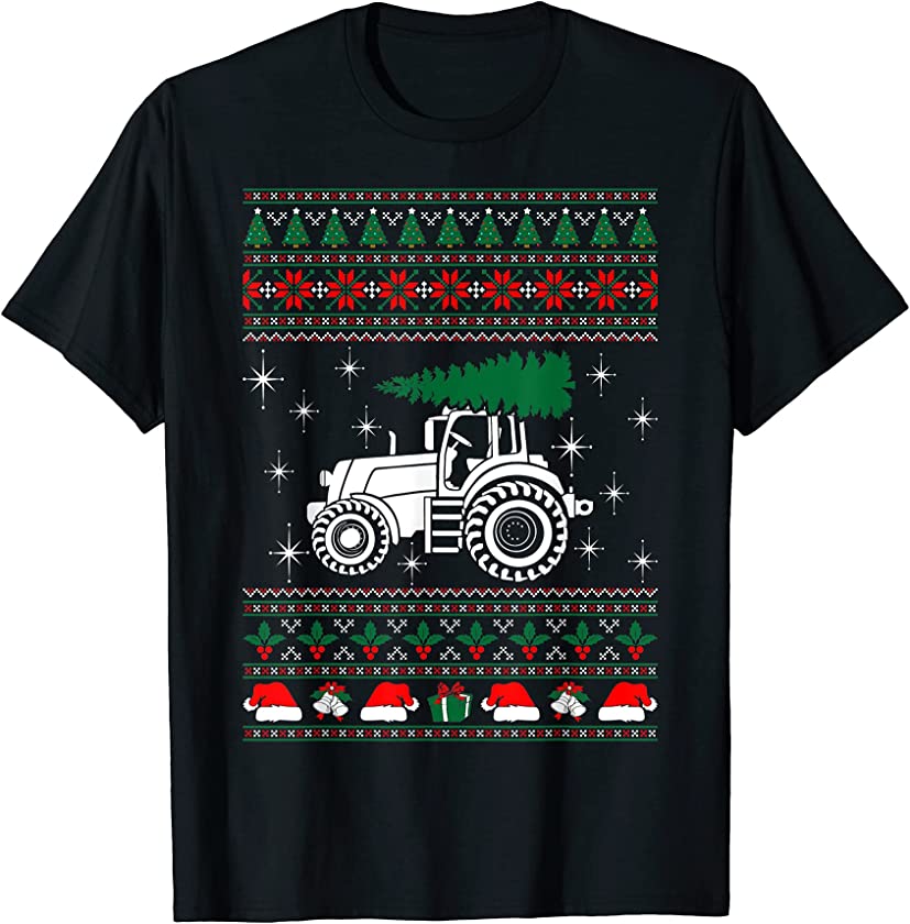 Tractor Ugly Christmas Sweater T Shirt