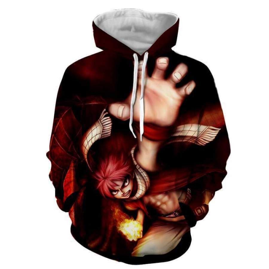 Black Cool Natsu Dragneel Fairy Tail 3D Hoodies – Klasern Store