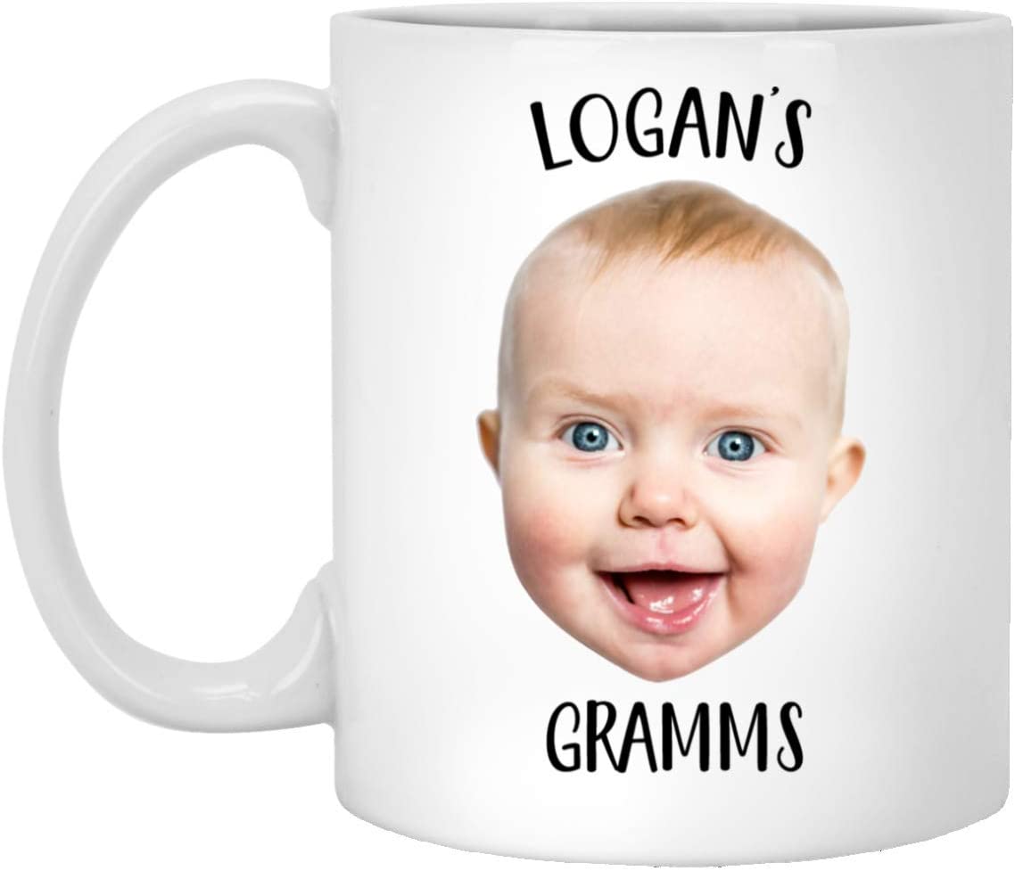 Baby Mug – Personalized With Your Baby’S Photo And Name – Coffee Mug – Mug For Gramms – Mug For Dad – Grandparent Gift – Grandma – Grandpa 15Oz