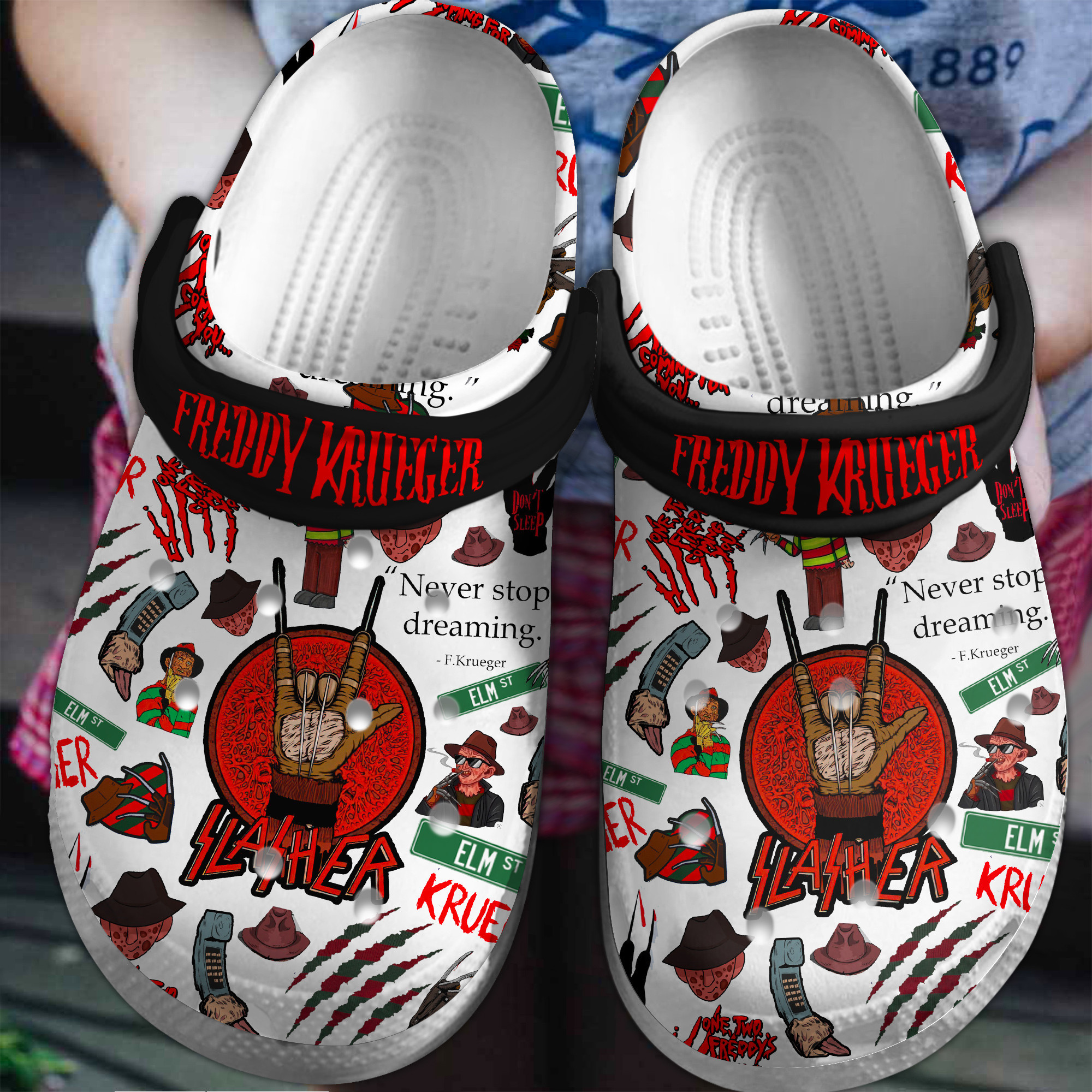 Freddy Krueger Movie Crocss Clogs For Men Women And Kid Bm1411-1444