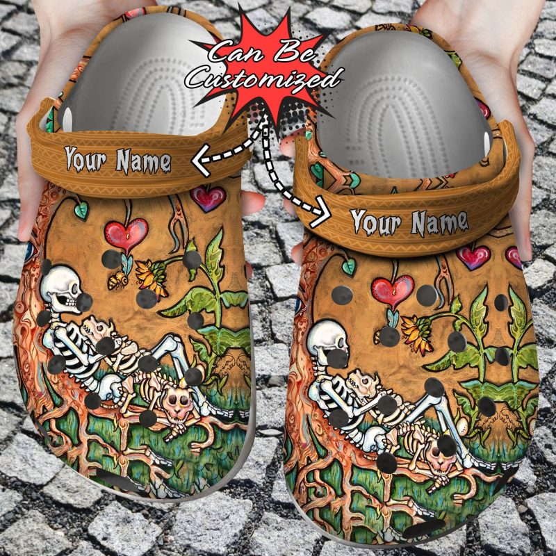 Skull Till Death Do Us Part clog Shoes Skull