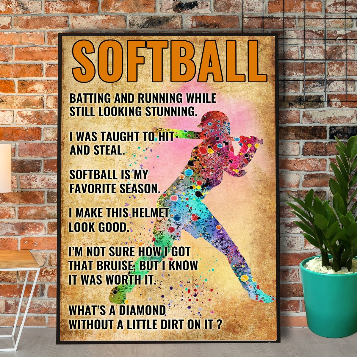 softball-batting-and-stunning-while-still-looking-stunning-poster-no