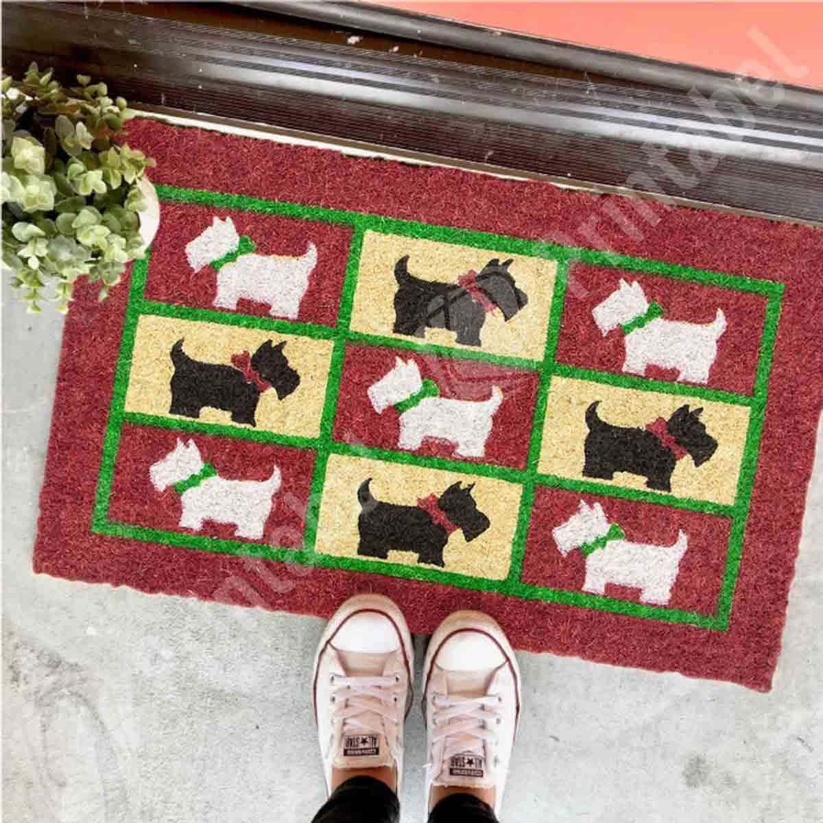 Merry Scotties CLA1710133D Doormat