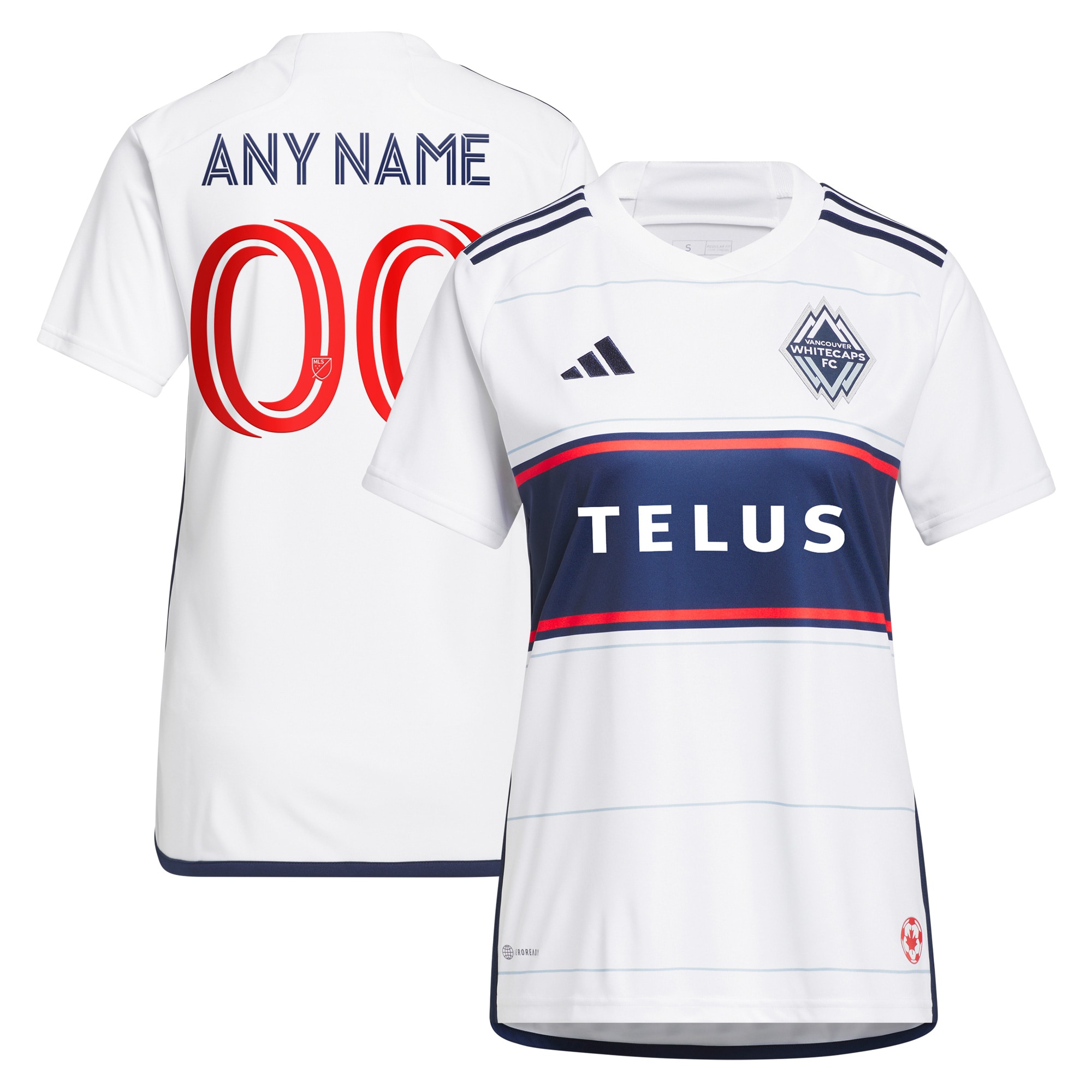 Vancouver Whitecaps FC Women's 2023 Bloodlines Replica Custom Jersey – White