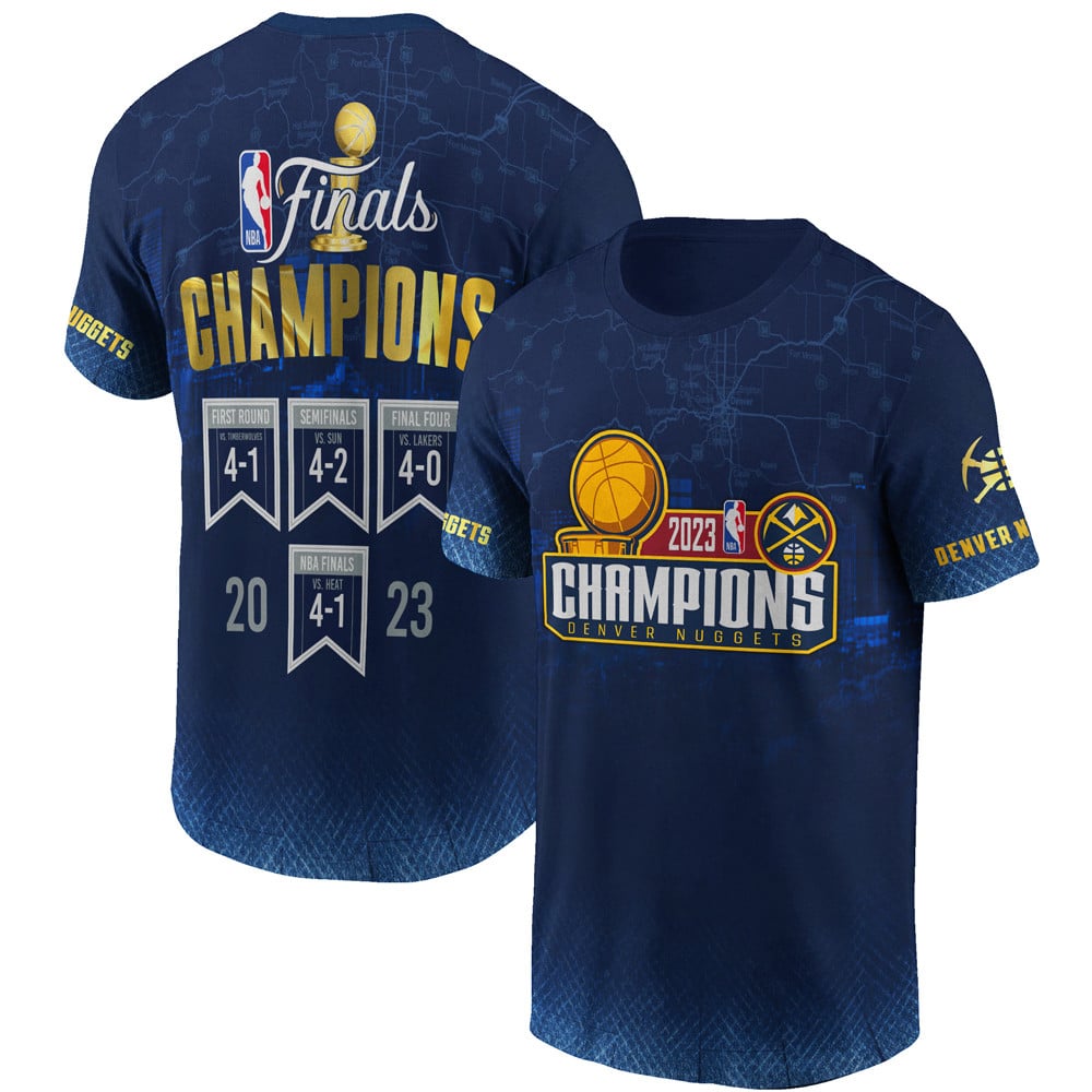 Denver Nuggets The Finals Champions 2023 Print 3D T-Shirt Sh1 V3
