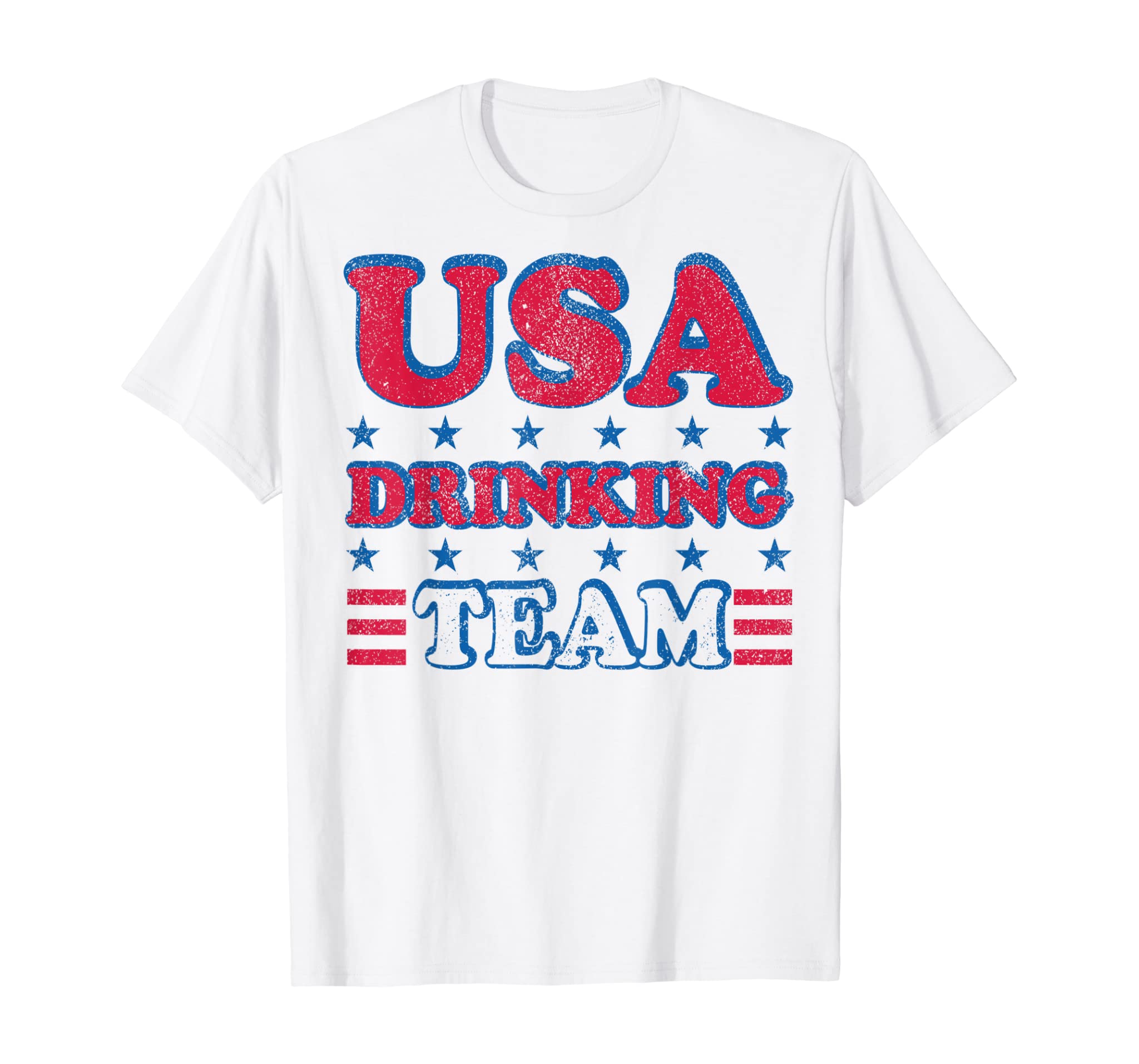 USA Drinking Team 4th of July Independence Day Drunk Funny T-Shirt