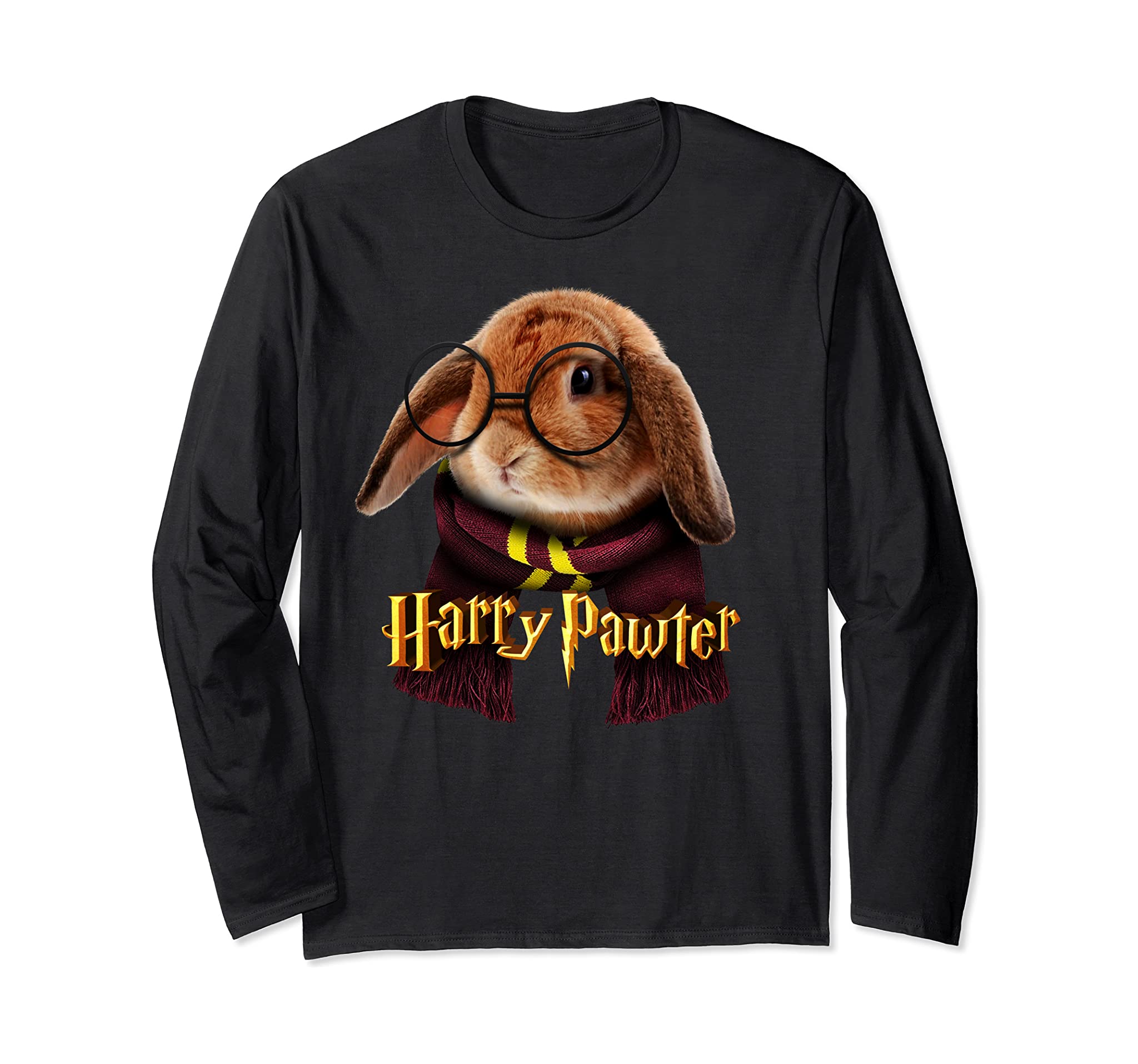 Harry Pawter – Cute and Funny Bunny Lover gift Rabbit Fan Long Sleeve T-Shirt