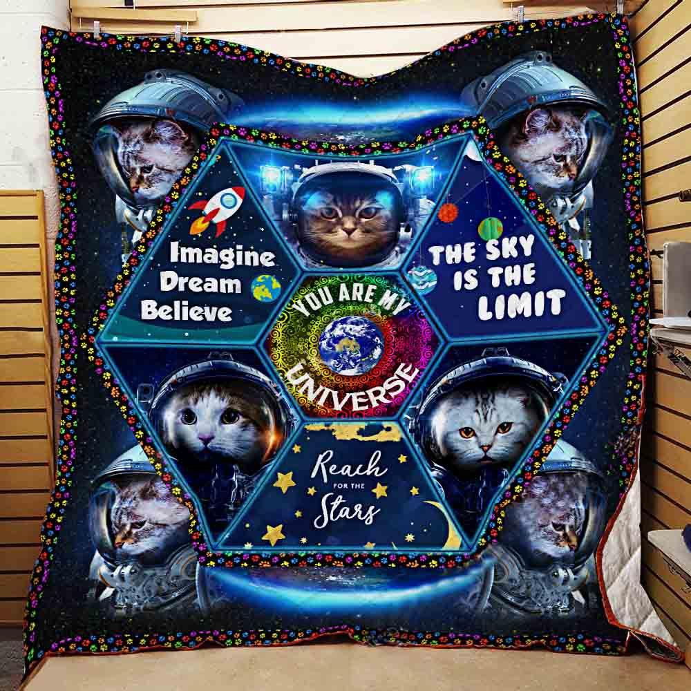 Mp2909 Cat The Sky Is The Limit Quilt Sothwarm