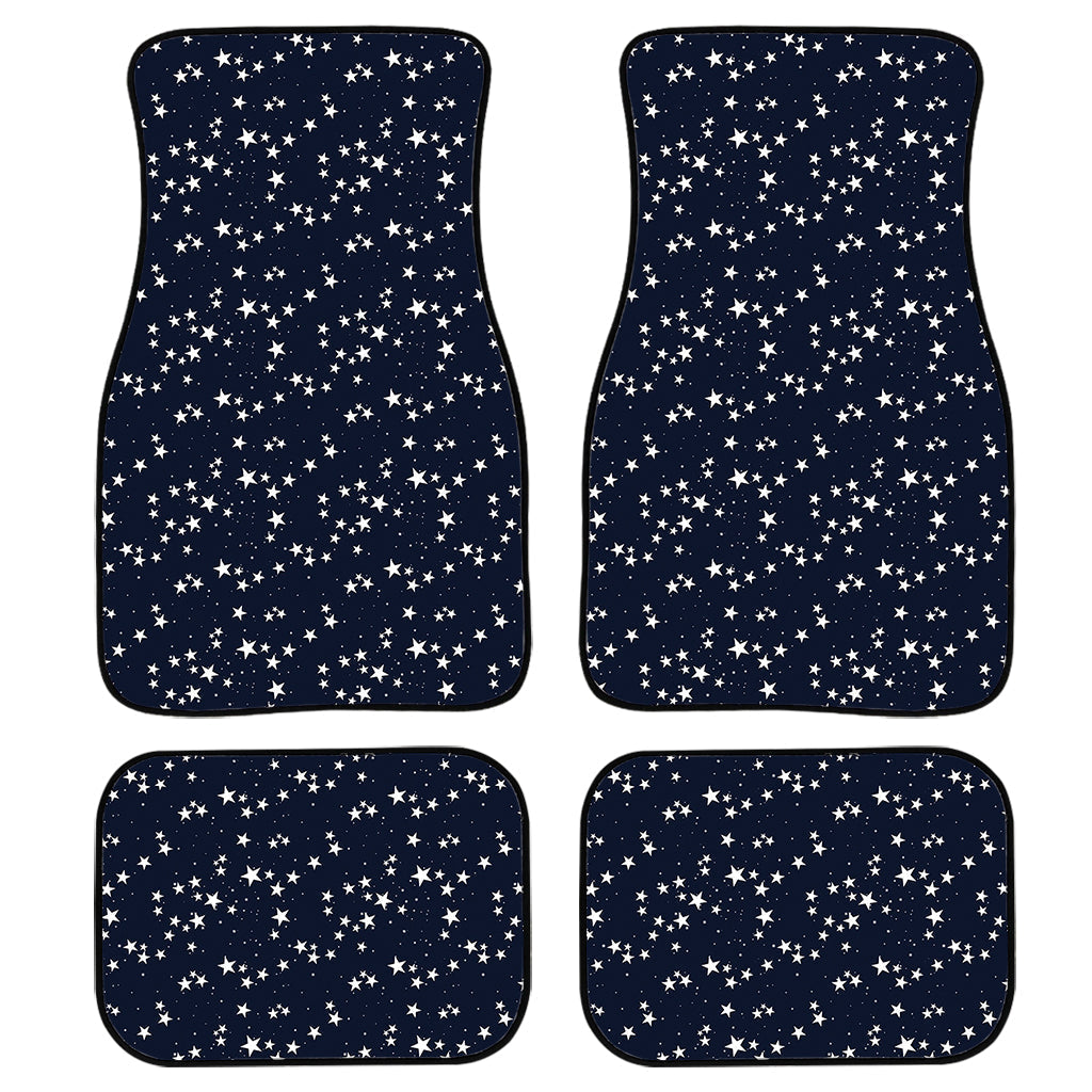 Star Sky Pattern Print Front And Back Car Floor Mats, Front Car Mat