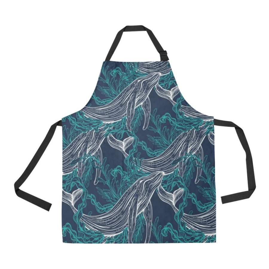 Whale All Over Print Apron