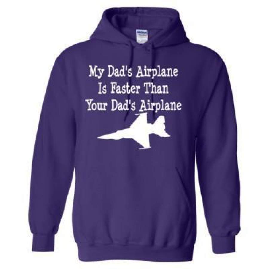 AGR My Dads Airplane Is Faster Than Your Dads Airplane – Heavy Blend™ Hooded Sweatshirt