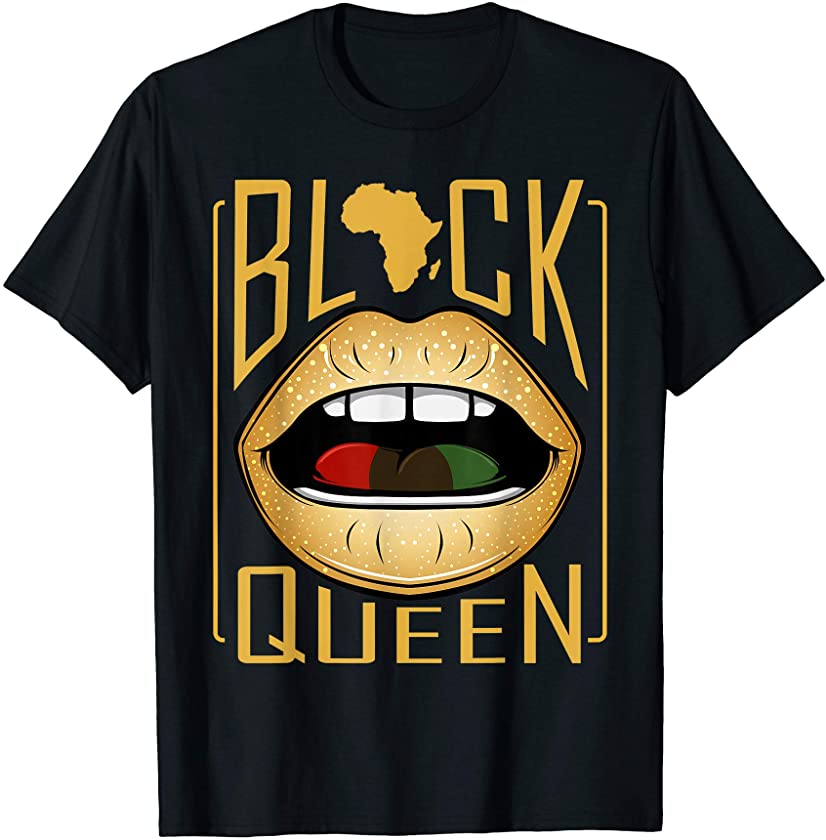 Black Queen Afro African Pride Africa Black History Month T-Shirt