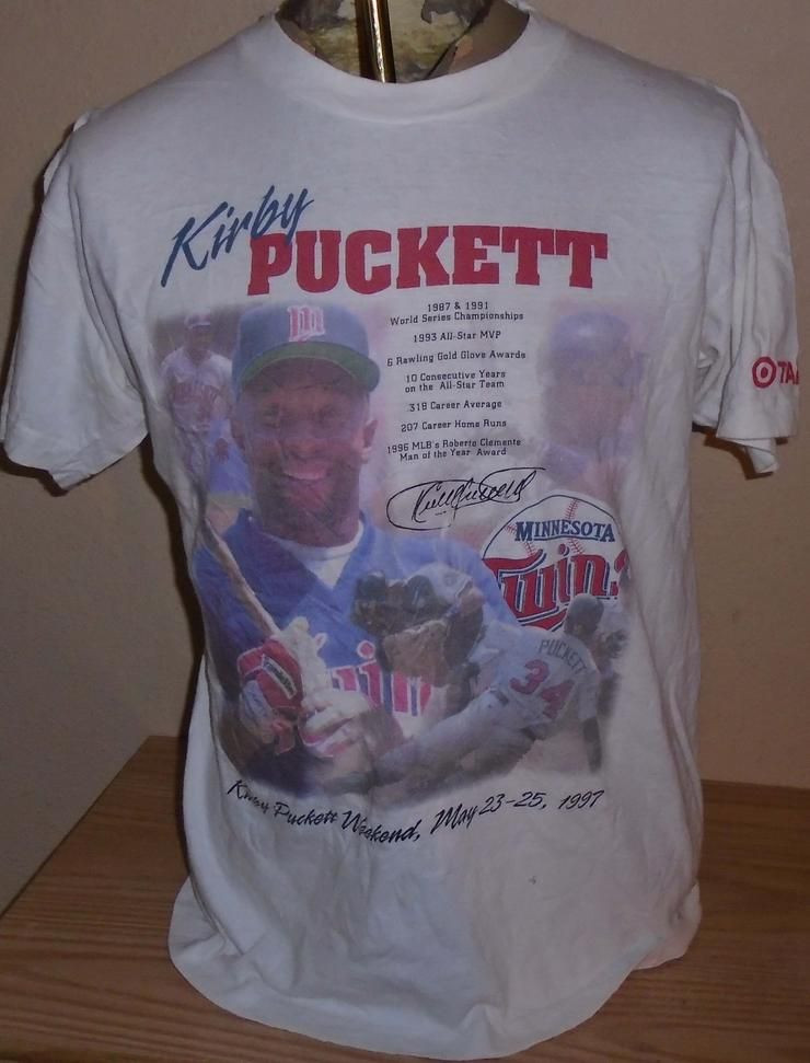 Vintage 1997 Kirby Puckett Minnesota Twins Shirt