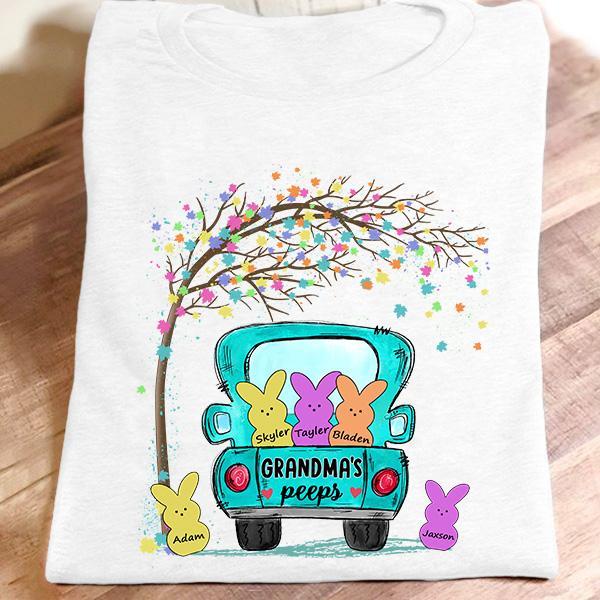 Personalized Name T-shirt Grandma Bunny – New Car Gift Unisex T-shirt Hoodie Plus Size S-5xl