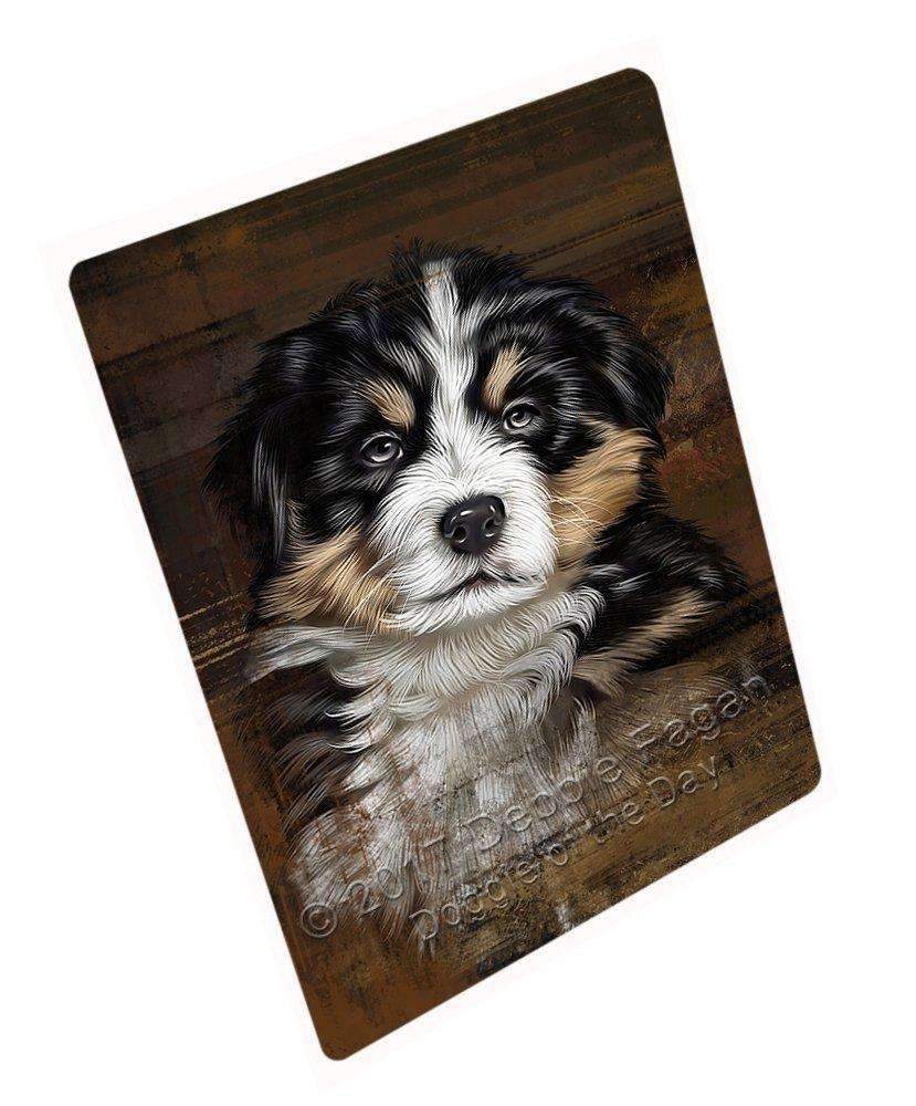 Rustic Bernese Mountain Puppy Blanket Blnkt49872