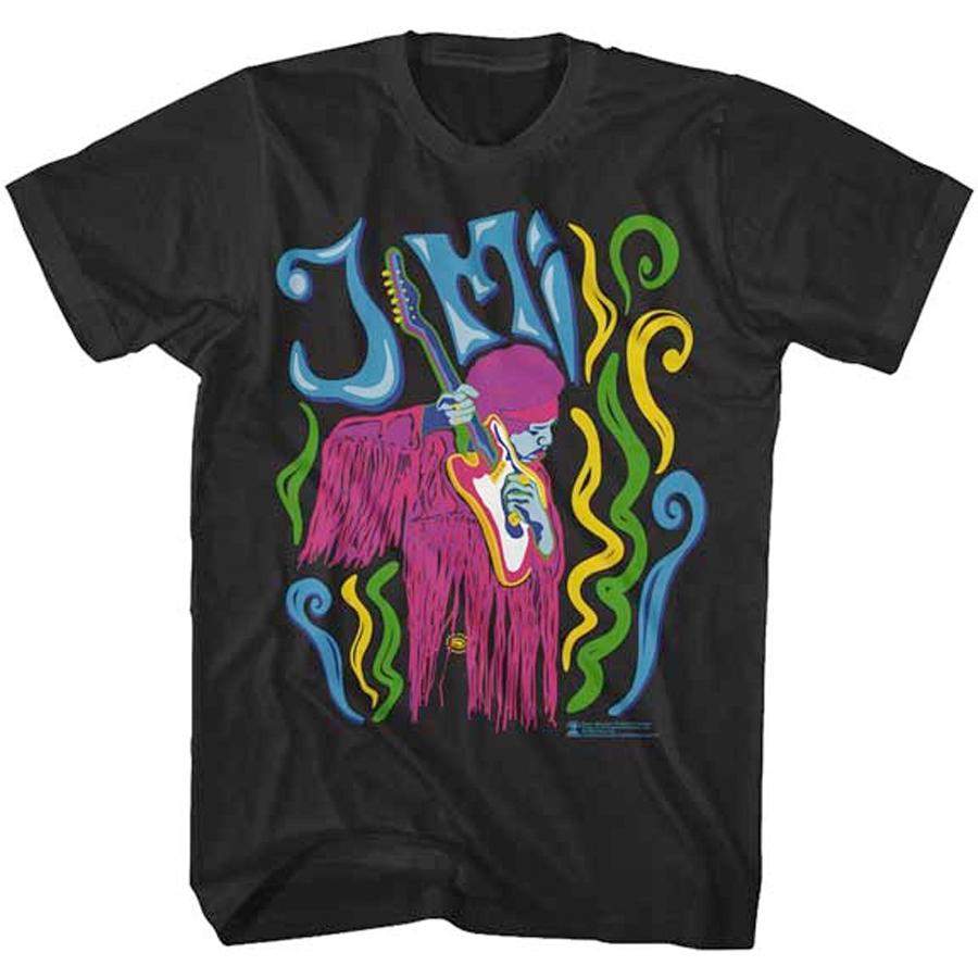 Jimi Hendrix – Psychadelic – Black t-shirt – Rock Band Merch