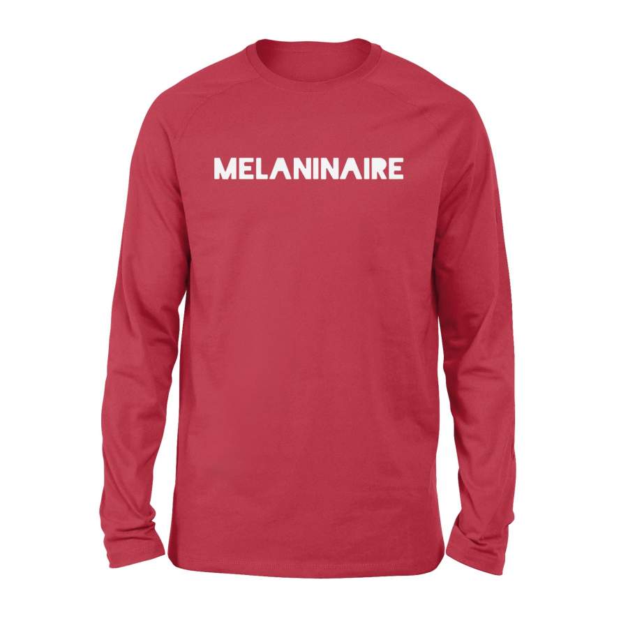 Melaninaire Long Sleeve Simple Text Black Lives Matter