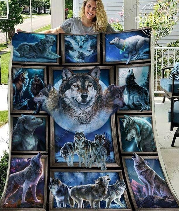 Witch Wolf Animal Quilt Blanket