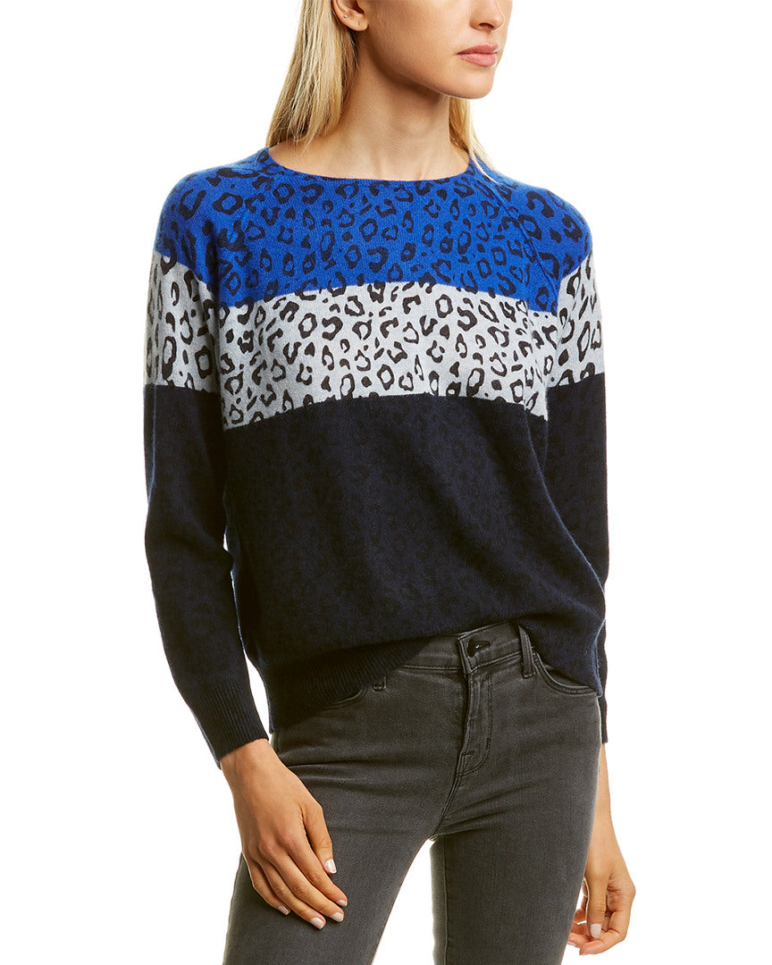 Scott & Scott London Leopard Print Cashmere Sweater