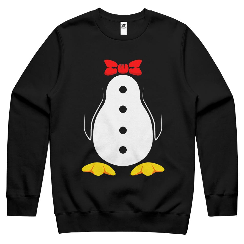 Penguin Costume Shirt Tuxedo Halloween Gift For Boys Girls Crewneck Sweatshirt