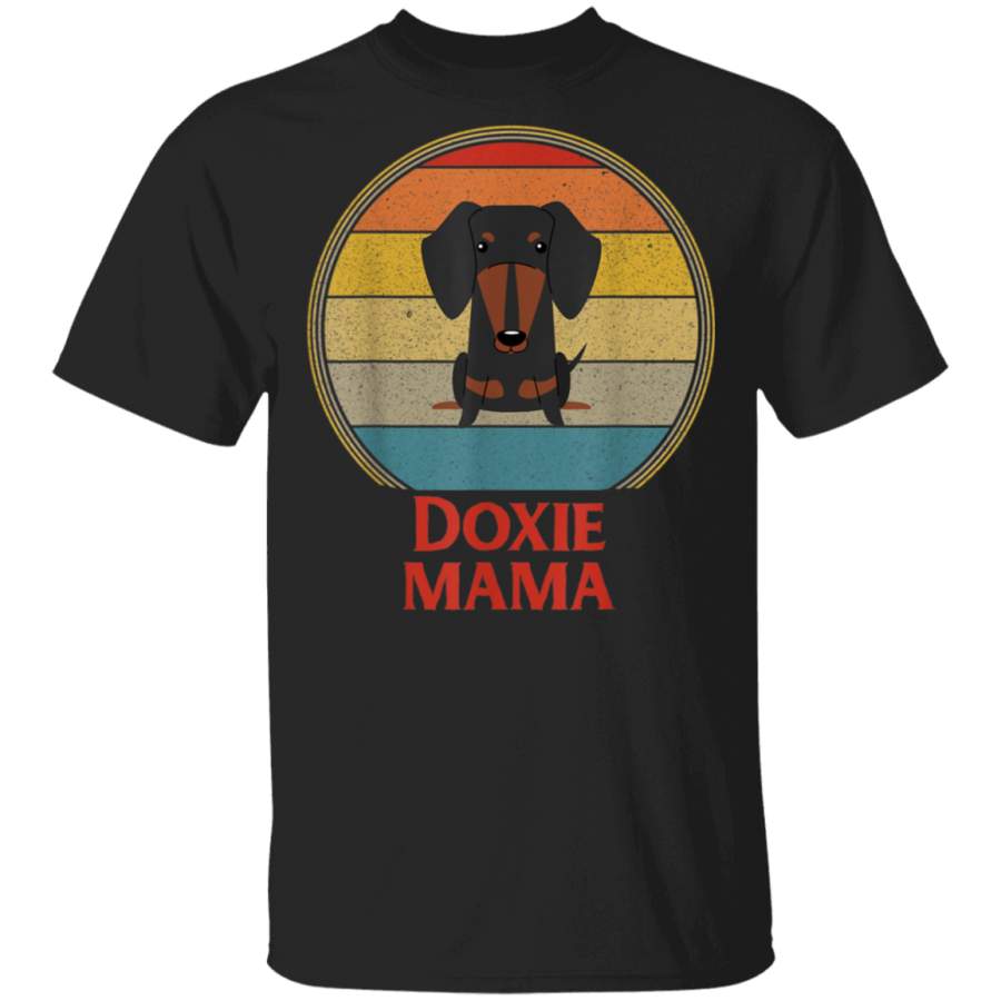 Vintage Womens Weenie Mama Funny Dachshund Lover Gift TShirt