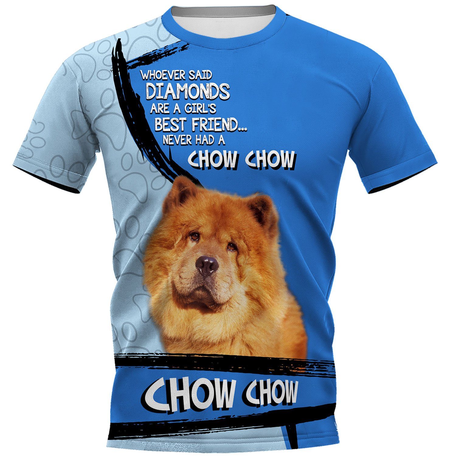 Chow Chow Diamond 3D Full Printing