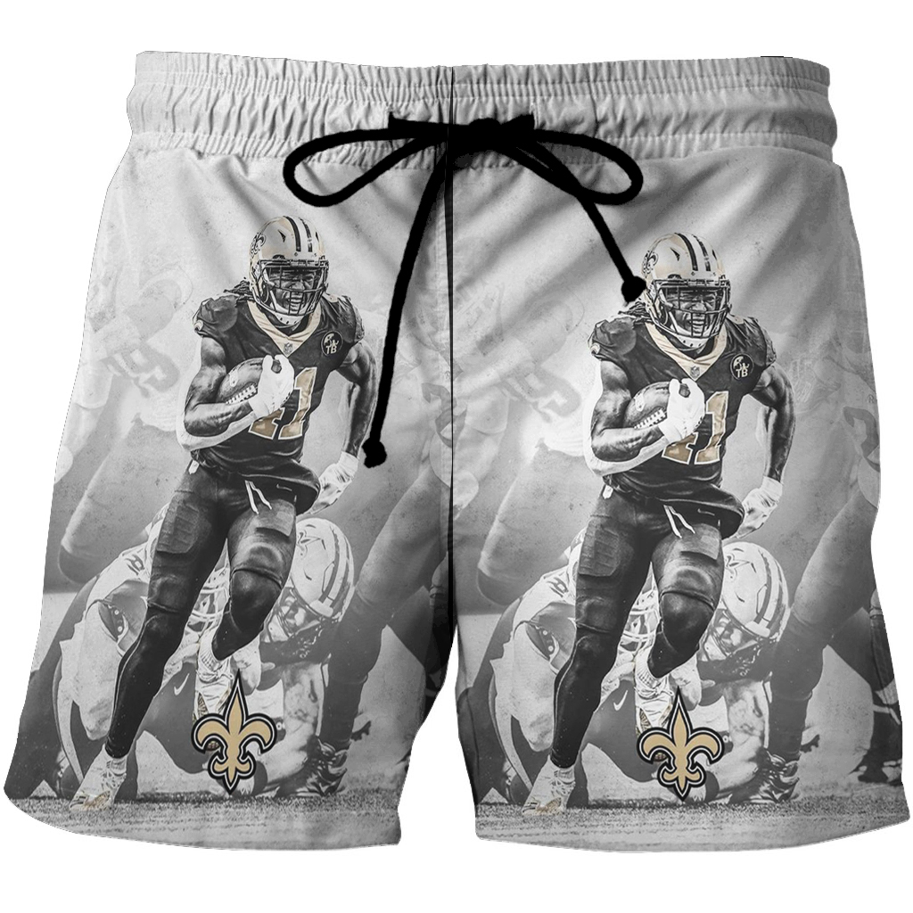 New Orleans Saints Alvin Kamara4 3D All Over Print Summer Beach Hawaiian Short