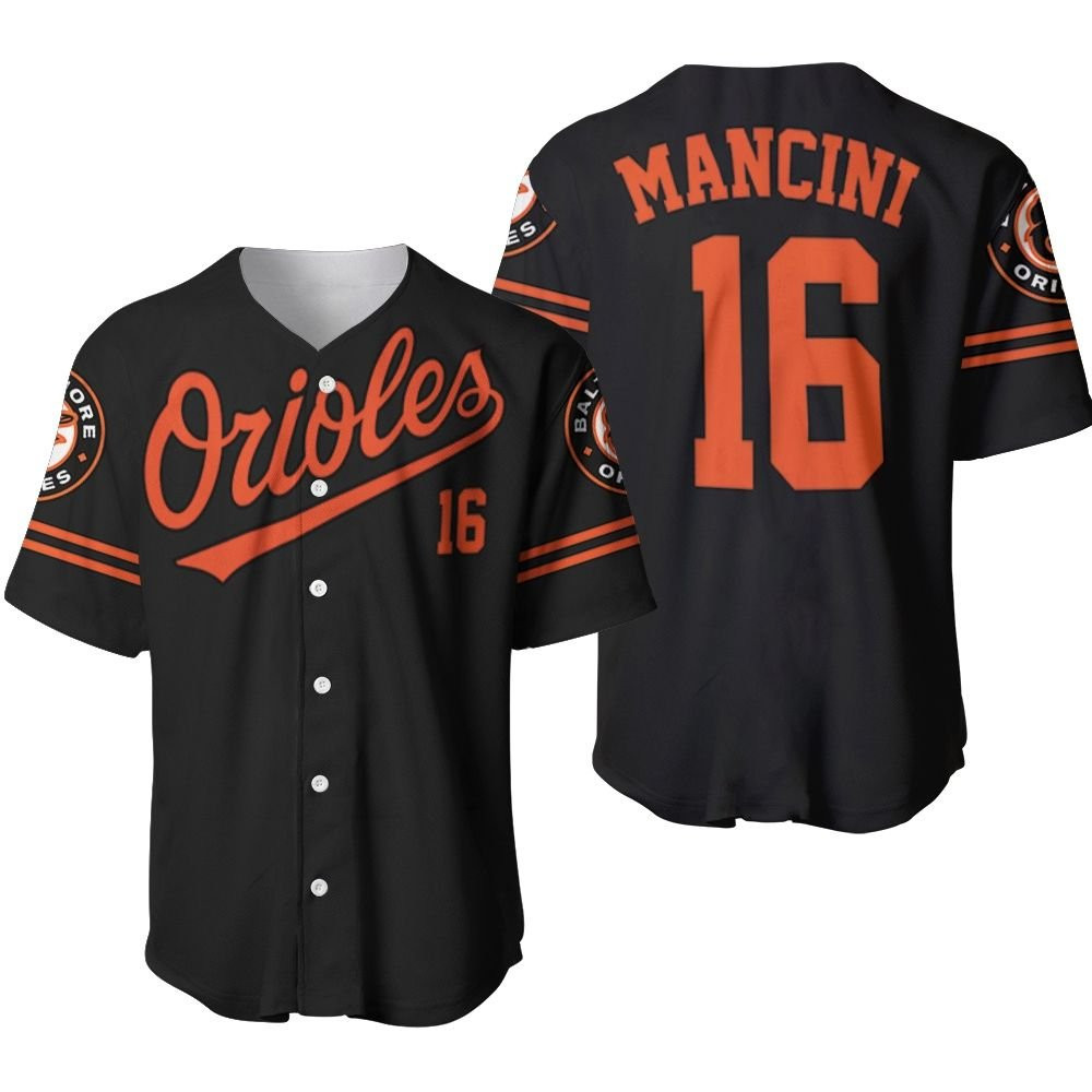 Baltimore Orioles Trey Mancini 16 2020 MLB Black Jersey Inspired Style Baseball Jersey