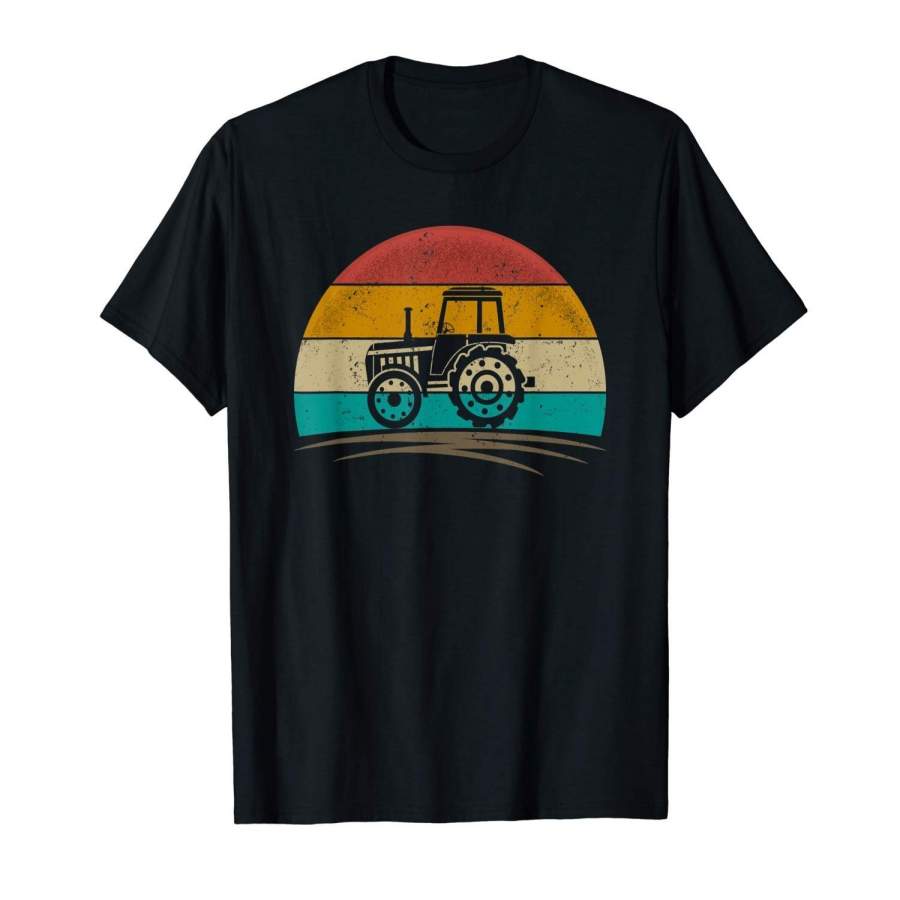 Vintage Tractor Ranch Retro Farmer T-Shirt