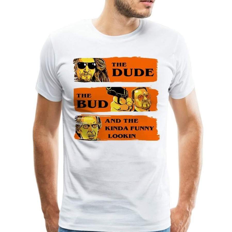 Cool Funny The Big Lebowski T Shirt The Dude Shirt Men Custom Short Sleeve Movie Poster T-shirts Team Clothes Tops Tee