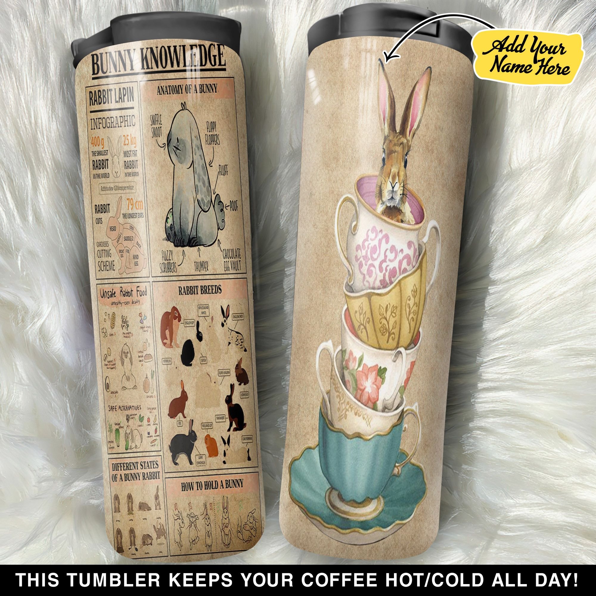 Personalized Rabbit Bunny Knowledge GS1304646OD Stainless Steel Worldmark Tumbler