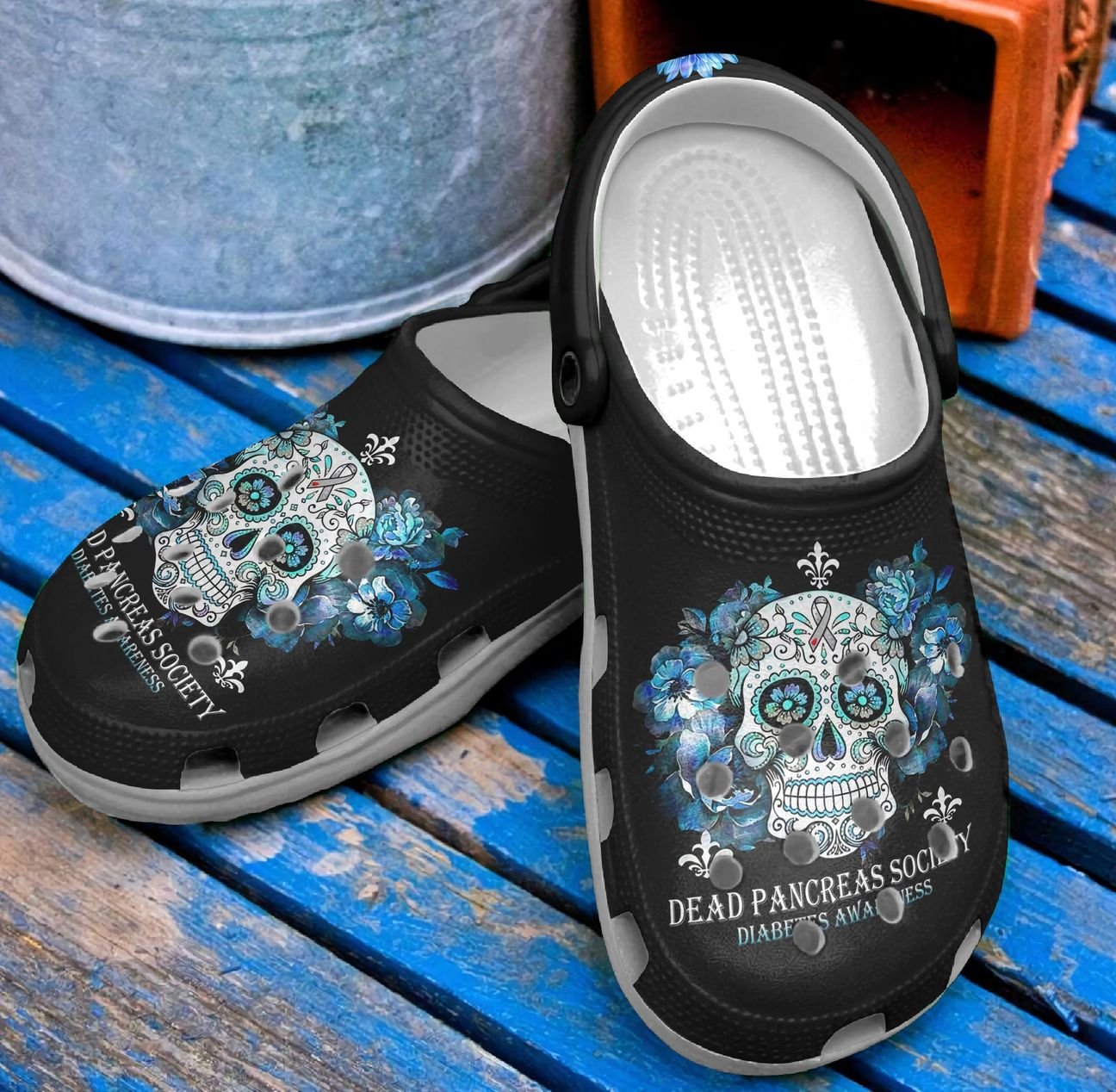 Diabetes Personalized Clog, Custom Name, Text, Color, Number Fashion Style For Women, Men, Kid, Print 3D Dead Pancreas Society